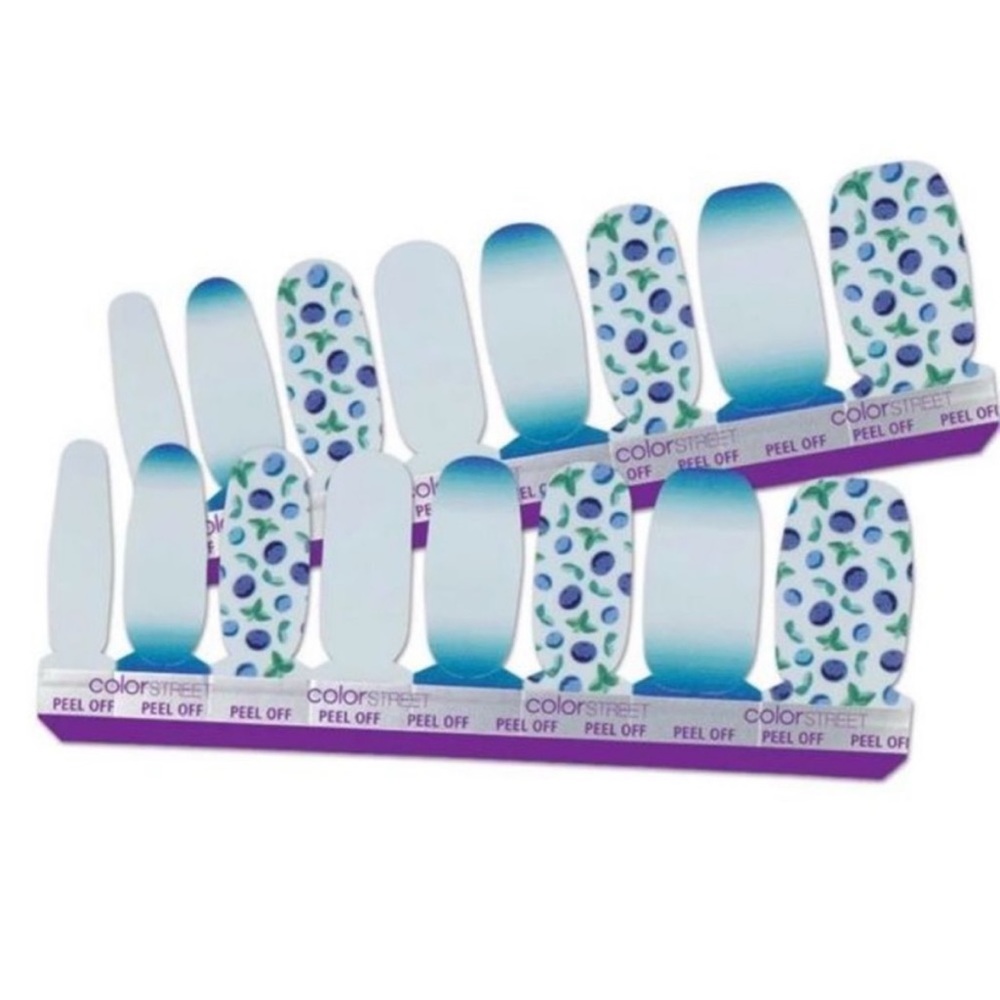 *Retired* Color Street: Berry Sweet | Pastel Blue Summer Spring Gradient Pale - Picture 11 of 11